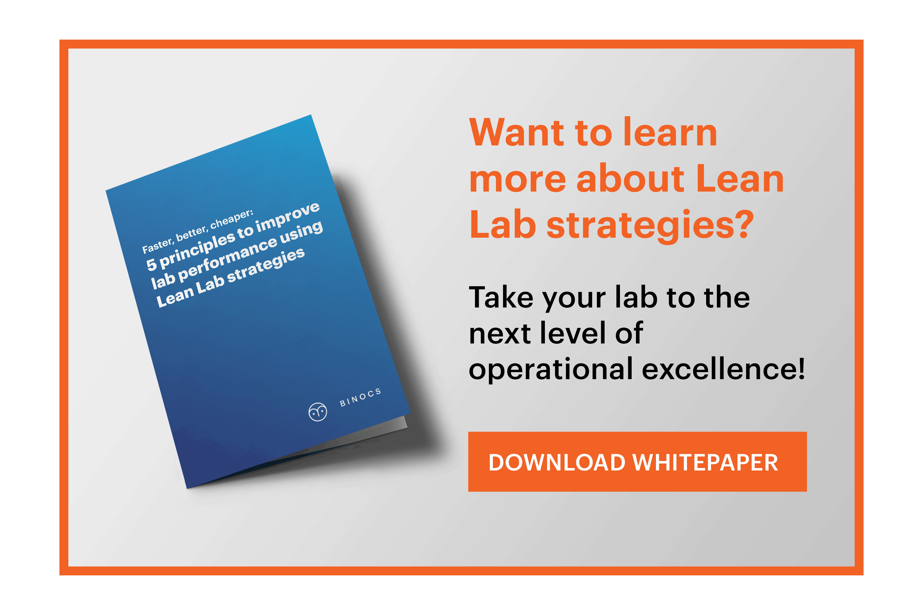 Download our whitepaper - 5 principles to improve lab performance using lean lab strategies