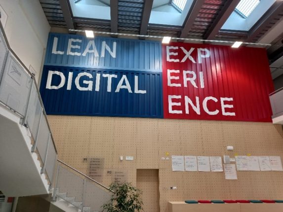A photo of the interior of the lean experience factory
